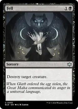 MTG Fell [Bloomburrow] Foil Near Mint Magic - Image 1