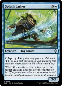 MTG Splash Lasher [Bloomburrow] Foil Near Mint Magic - Image 1