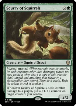 MTG Scurry of Squirrels [Bloomburrow Commander] Near Mint Magic - Image 1