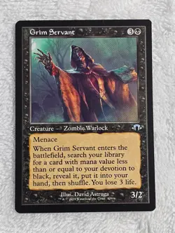 MTG Grim Servant (Retro Frame) - Modern Horizons 3 Magic Card #409 U NM - Image 1
