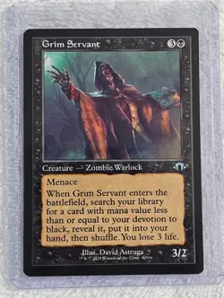 MTG Grim Servant (Retro Frame) - Modern Horizons 3 Magic Card #409 U NM - Image 4