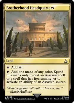 MTG Brotherhood Headquarters [Assassin's Creed] Lightly Played Foil Magic - Image 1