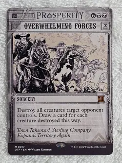 MTG Overwhelming Forces Outlaws of Thunder Junction (OTJ) #17 Card Mythic NM - Image 1