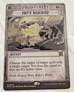 Imp’s Mischief OTP #0015 MTG Breaking News Near Mint Magic The Gathering - Image 1