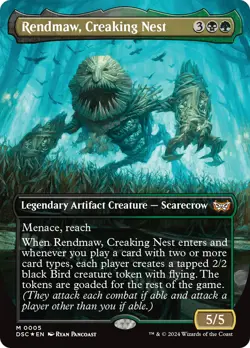 MTG Rendmaw, Creaking Nest (Borderless) [Duskmourn: House of Horror Commander] F - Image 1