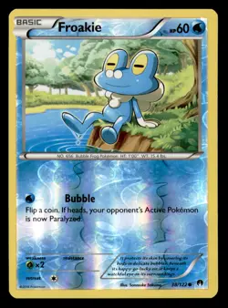 Froakie 38/122 Common BREAKpoint Pokemon Reverse Holo Near Mint - Image 1