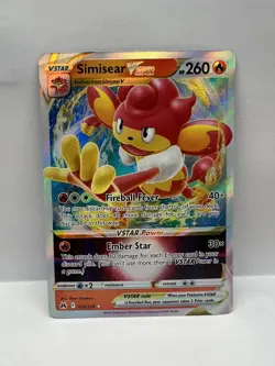 Pokemon TCG Simisear VSTAR Crown Zenith 023/159 Holo Ultra Rare - Image 1