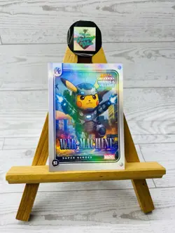 Pikachu as War Machine Holo Heroes & Villains Flash Edition Non-Pokemon Fan Art - Image 1