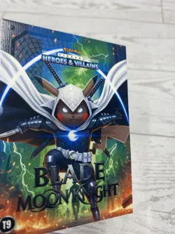 Pikachu as Blade Moonknight #T9 Holo Heroes & Villains non-Pokemon fan art - Image 3