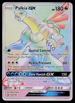 Pokemon Card - Palkia GX Ultra Prism 165/156 Rare Rainbow 2018 - Image 1