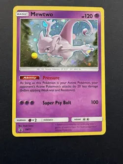 Pokemon TCG Mewtwo SM77 Black Star Promo Holo Card 2017 - Image 2