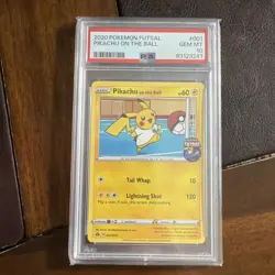 2020 Pokemon Futsal Promo # 001 Pikachu On The Ball PSA 10 Card! GEM MINT! - Image 1
