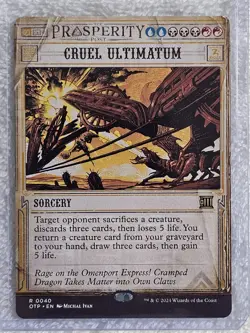 MTG Cruel Ultimatum Outlaws of Thunder Junction (OTJ) #40 Magic Card Rare NM - Image 4