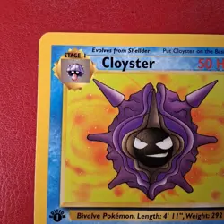 Cloyster 32/62 Uncommon Fossil Pokemon 1st Edition LP Wotc Quick Shipping - Image 5
