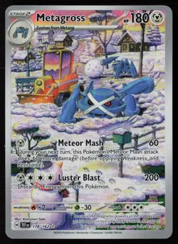 Metagross 178/162 Illustration Rare Temporal Forces Pokemon Near Mint - Image 1