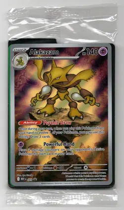 Alakazam Pokemon Mega Evolutions 009 Black Star Promo Sealed Illustration Rare - Image 1
