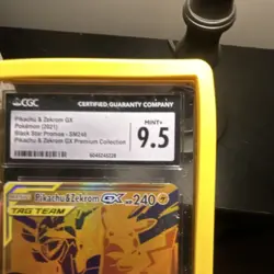 Pokemon Pikachu & Zekrom GX SM248 Black Star Promo TAG TEAM Holo CGC 9.5 - Image 3