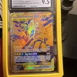 Pokemon Pikachu & Zekrom GX SM248 Black Star Promo TAG TEAM Holo CGC 9.5 - Image 4