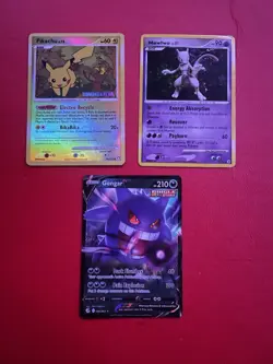 Pikachu Holo. Mewtwo And Gengar Holo. Pokemon Card Lot 2008-2021 - Image 1