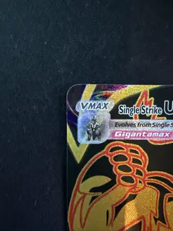 Single Strike Urshifu VMAX TG29/TG30 Brilliant Stars Gold Black Pokemon - Image 2