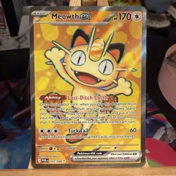 Meowth ex 107/088 Perfect Order Full Art Ultra Rare Holo Pokemon TCG MINT - Image 1