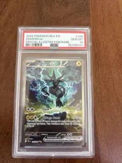 2025 Pokemon Black Bolt Zekrom EX Special Illustration Rare #166 PSA 10 GEM MINT - Image 2