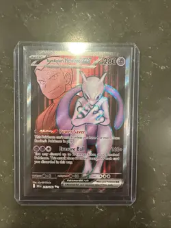 Team Rocket’s Mewtwo Ex Full Art Destined Rivals 213/182 Pokemon TCG NM - Image 1