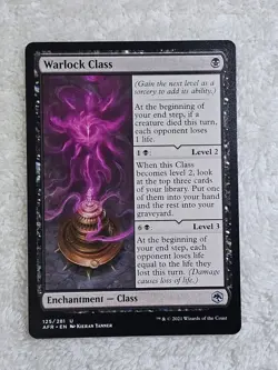 MTG Warlock Class #125 Adventures in the Forgotten Realms Card U NM - Image 1