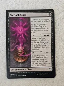 MTG Warlock Class #125 Adventures in the Forgotten Realms Card U NM - Image 2