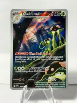 Pokemon TCG Toedscruel 185/182 Sv04: Paradox Rift Illustration Rare Holo NM - Image 1
