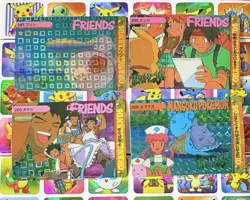 Pokemon Vintage Pocket Monsters Vending HOLO Prism (4x) Stickers 1998 Nintendo - Image 2