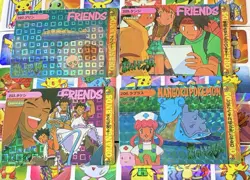 Pokemon Vintage Pocket Monsters Vending HOLO Prism (4x) Stickers 1998 Nintendo - Image 4