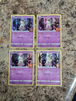 4x MIMIKYU 081/189 TRICK OR TRADE HALLOWEEN PROMO POKEMON (STAMPED HOLO, NM) X4 - Image 2