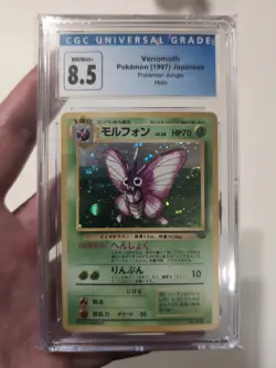 Venomoth 1997 Japanese Jungle Holo CGC 8.5 Pokemon - Image 1