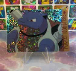 Pokemon HOLO Vintage Pocket Monsters Prism Sticker 1998 Nintendo Rare Blastoise - Image 4