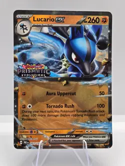 Lucario ex (Prismatic Evolutions Stamp) 051/131 Holo Pokemon NM - Image 1