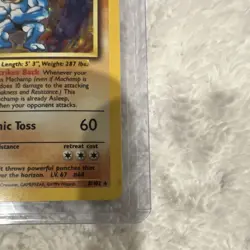 Pokemon Machamp 100 HP Deck Exclusives 8/102 Rare Holo Stage 2 1999 1st Ed - Image 2