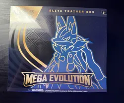 Pokemon TCG Mega Evolution Lucario ETB Elite Trainer Box - New Sealed - Image 1