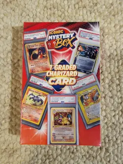 Factory SEALED Iconic Mystery Graded Charizard Card Box Pokemon PSA BGS CGC TCG - Image 1