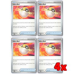 Pokemon TCG 4x Ultra Ball 131/132 Mega Evolution Playset NM - Image 1