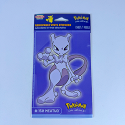 Vintage Pokemon #150 Mewtwo Removable Vinyl Sticker 1999 Nintendo New SEALED - Image 1