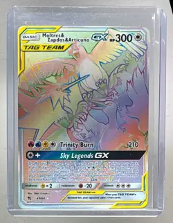 Moltres Zapdos Articuno GX 2019 Pokemon Sun Moon Hidden Fates #69 - Image 1