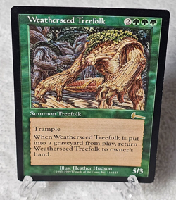 MTG Weatherseed Treefolk Urza's Legacy 1999 Magic The Gathering Card Rare NM - Image 1