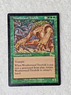 MTG Weatherseed Treefolk Urza's Legacy 1999 Magic The Gathering Card Rare NM - Image 2