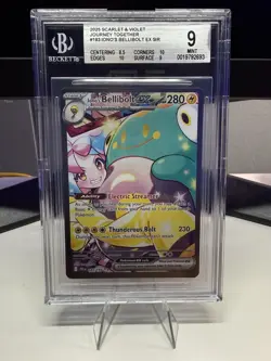 Pokemon TCG Iono's Bellibolt EX Journey Together 183/159 BGS 9 - Image 1