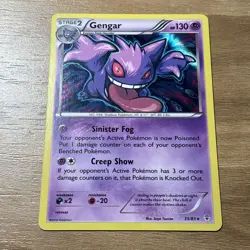 Pokemon TCG XY Generations Gengar Holo Rare Card 35/83LP/Scratches READ DESC! - Image 3