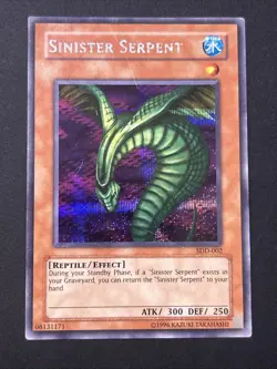 Yu-Gi-Oh! Sinister Serpent SDD-002 Stairway Destined Duel Prismatic Foil - Image 1