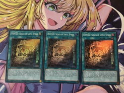 Yugioh 3x WANTED: Seeker of Sinful Spoils Super Rare RA03-EN074 1st Ed NM - Image 1