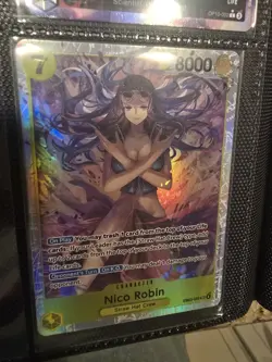 One Piece CCG Nico Robin Full Art Foil Card EB03-055 8000 Power - Image 1