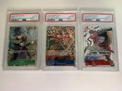PSA 10 One Piece 3rd Anniversary Winner 3 Brothers Sequential (Ace, Sabo, Luffy) - Image 1
